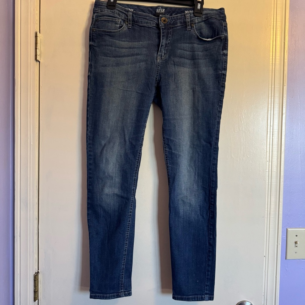 a.n.a Dark Blue Skinny Jeans